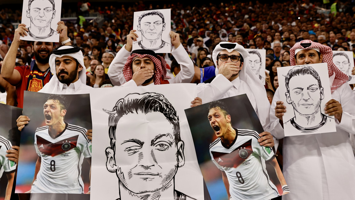 World Cup 2022: Qatari fans hit back at Germany with Mesut Ozil images protest