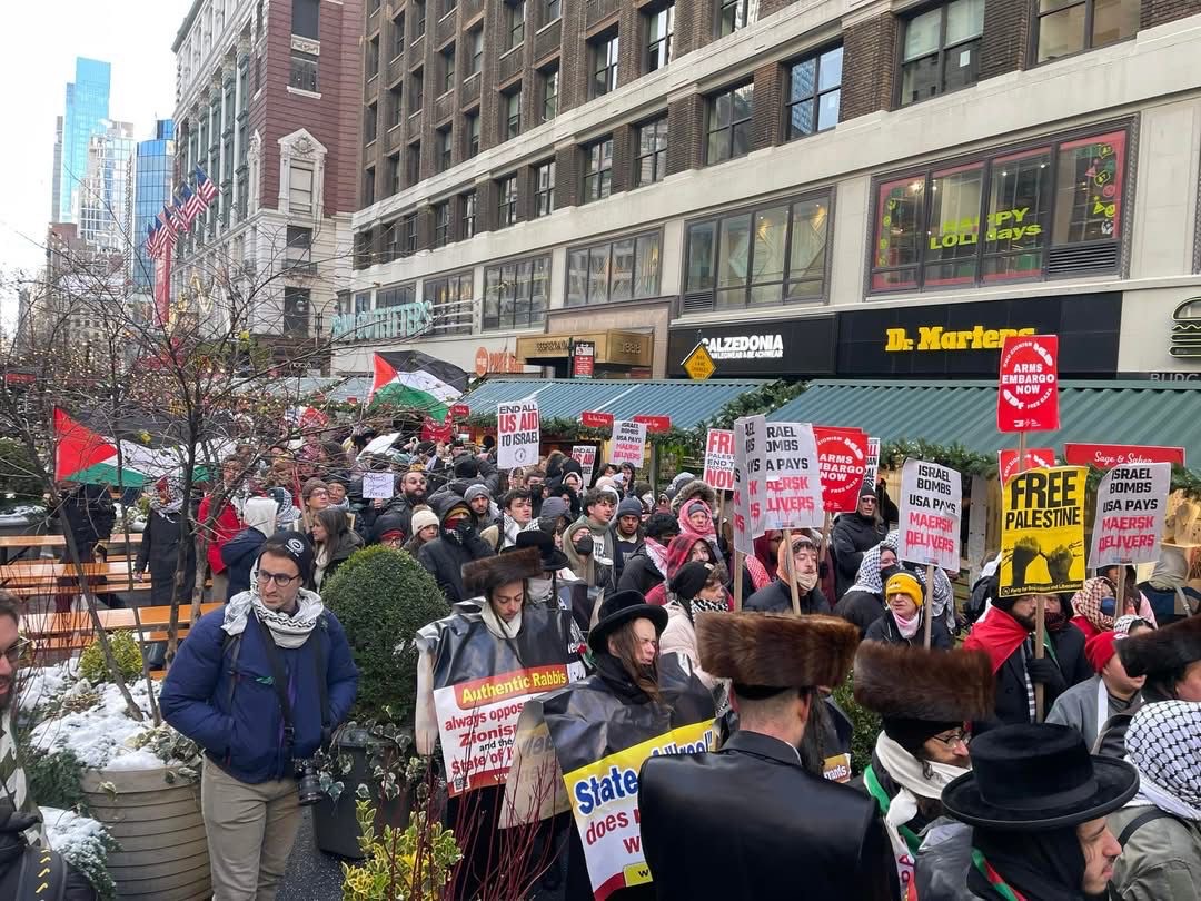 Manifestation massive à New York contre la poursuite de la guerre génocidaire à Gaza