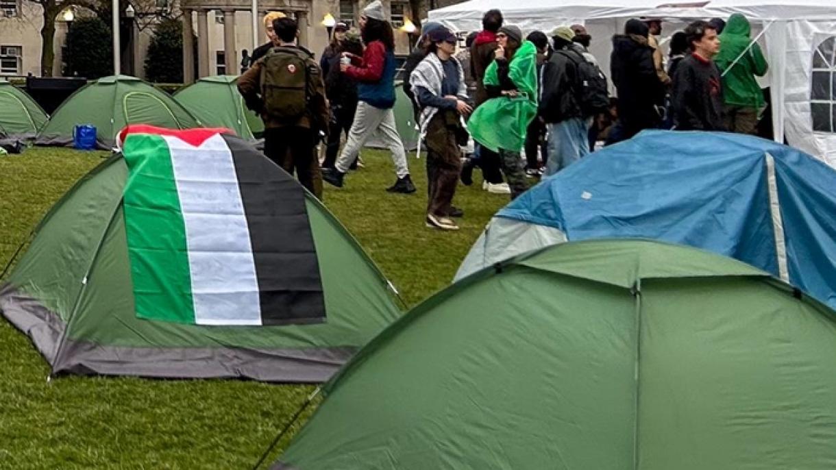 امریکہ سمیت متعدد ممالک کی جامعات میں فلسطین کے حق میں مظاہروں کا سلسلہ جاری